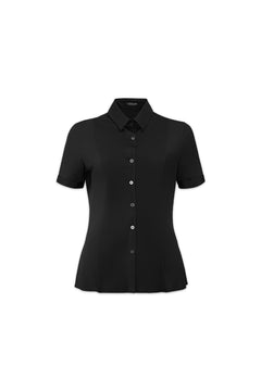 Short Sleeve Fitted Blouse