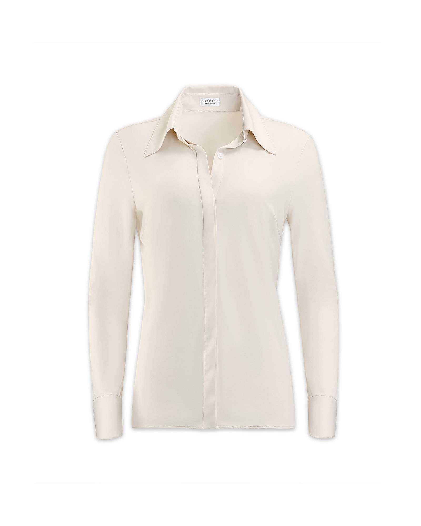 White long outlet sleeve button down