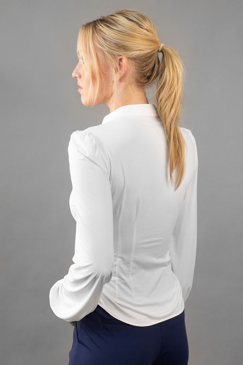 V-Neck Blouse White