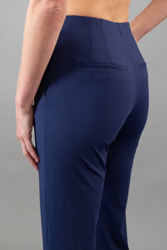 High Rise Flare Trouser Navy