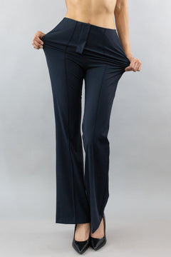 High Rise Flare Trouser Black