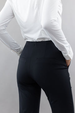 High Rise Flare Trouser Black