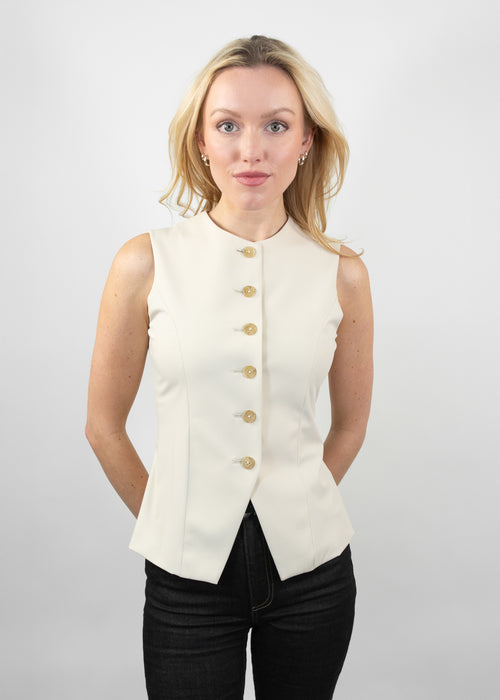 jewel neck vest