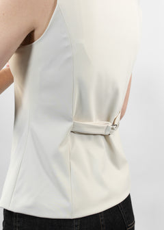 jewel neck vest